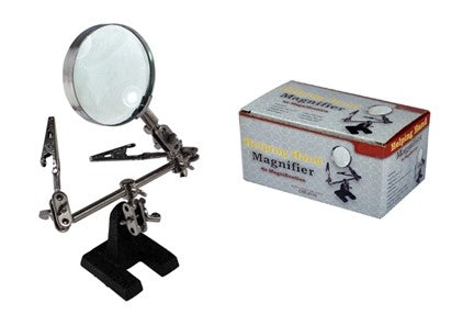 4X Helping Hands 2.5'' Dia. Magnifier With Arm Clips - Tophatter Daily Deals