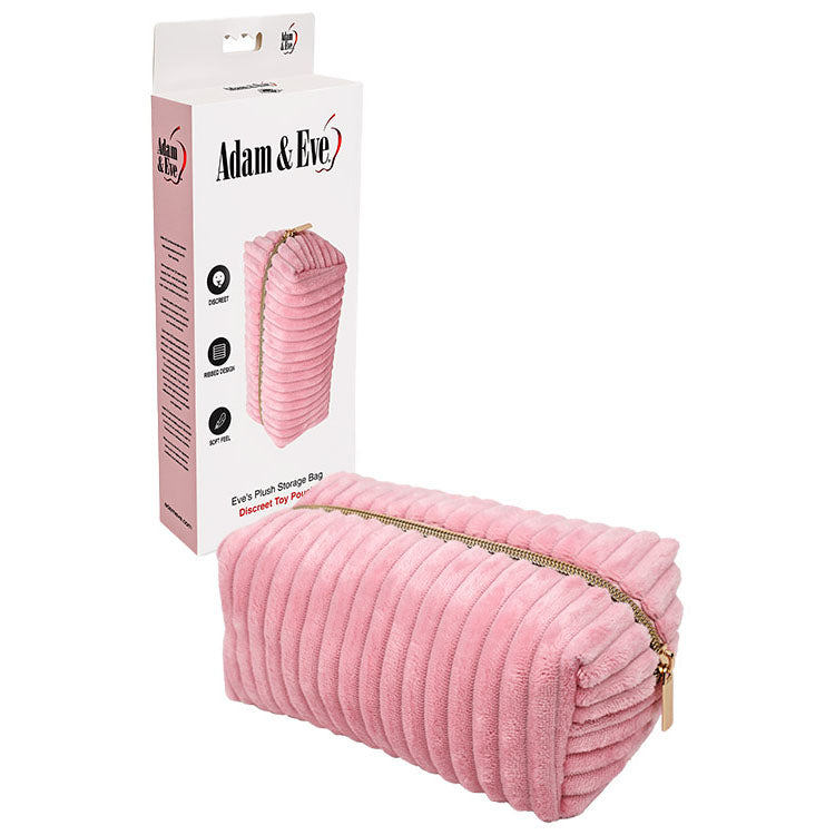 Adam & Eve Eves Plush Storage Bag – Discreet Luxury Storage Bag > Essentials > Toy Storage - Tophatter Daily Deals