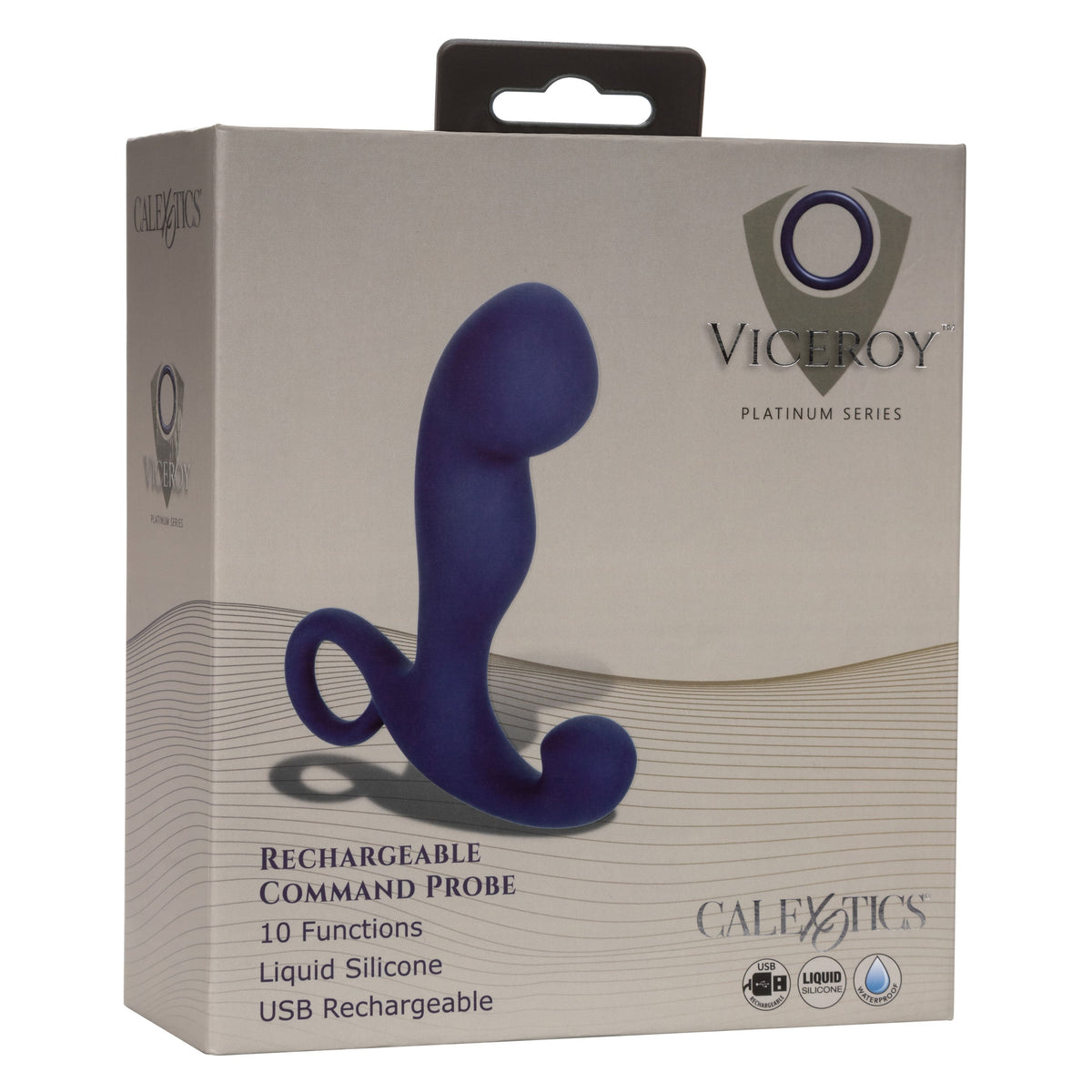 Viceroy Command Probe Blue Liquid Silicone with 10 Vibration Functions > Anal Range > Prostate Plugs - Tophatter Daily Deals