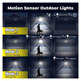 Solar Motion Sensor Wall Light, 210 LED with Separate Panel and Remote Solar Outdoor Lights - Tophatter Daily Deals