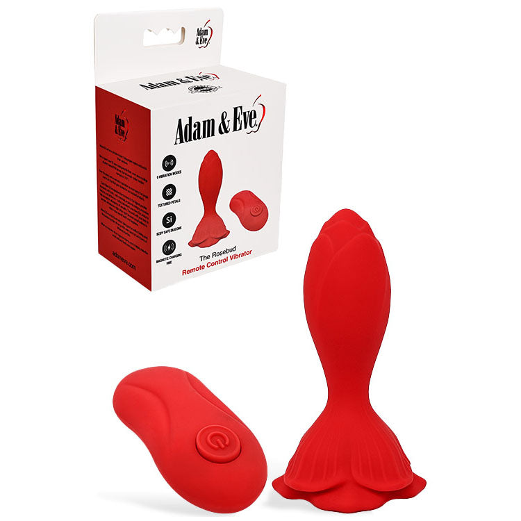 Adam & Eve Rosebud (USB Rechargeable) – Remote-Controlled Vibrating Butt Plug > Anal Range > Vibrating Butt Plugs - Tophatter Daily Deals