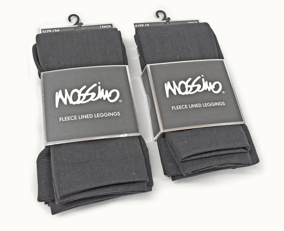 2-Pack Mossimo Fleece Lined Leggings Black Women's Bottoms - Tophatter Daily Deals