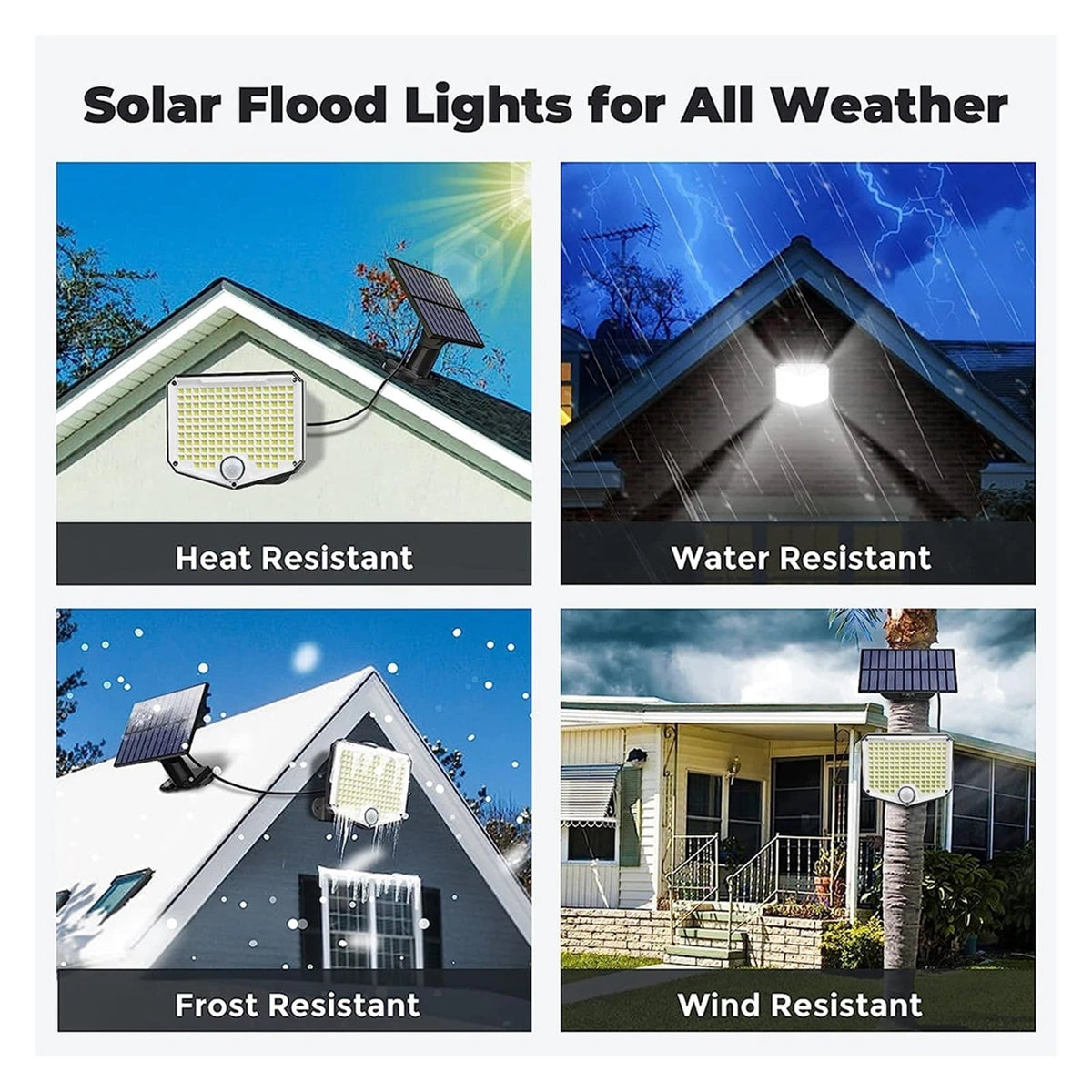 Solar Motion Sensor Wall Light, 210 LED with Separate Panel and Remote Solar Outdoor Lights - Tophatter Daily Deals