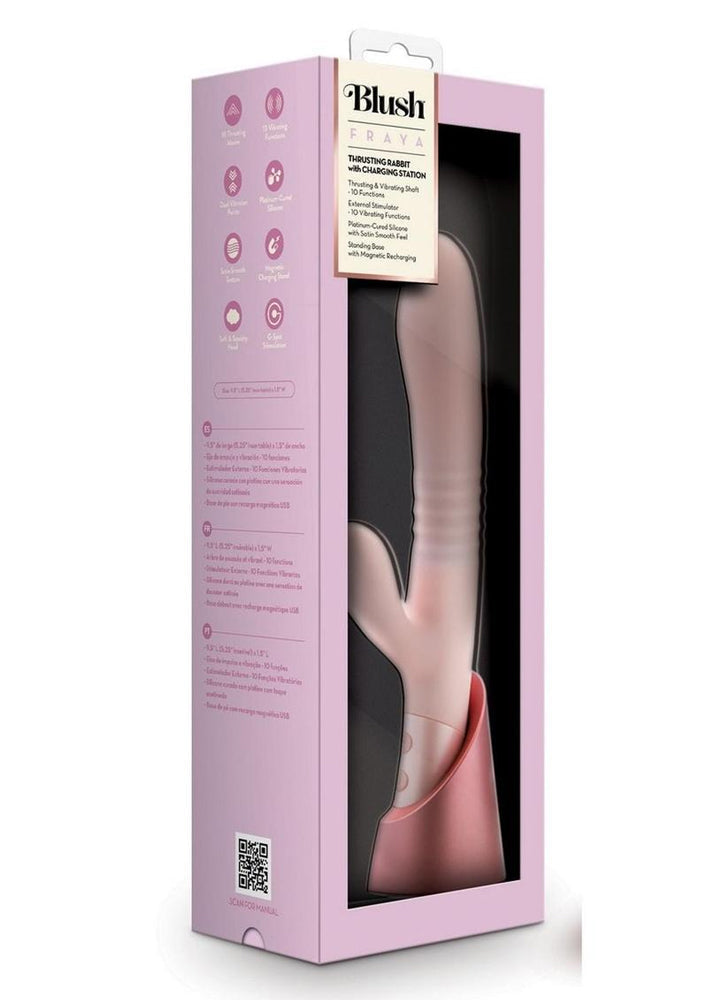 Blush Fraya (Pink) – Rabbit Vibrator 5.25 Inch Insertable > Vibrators > Ladies > Rabbit - Tophatter Daily Deals