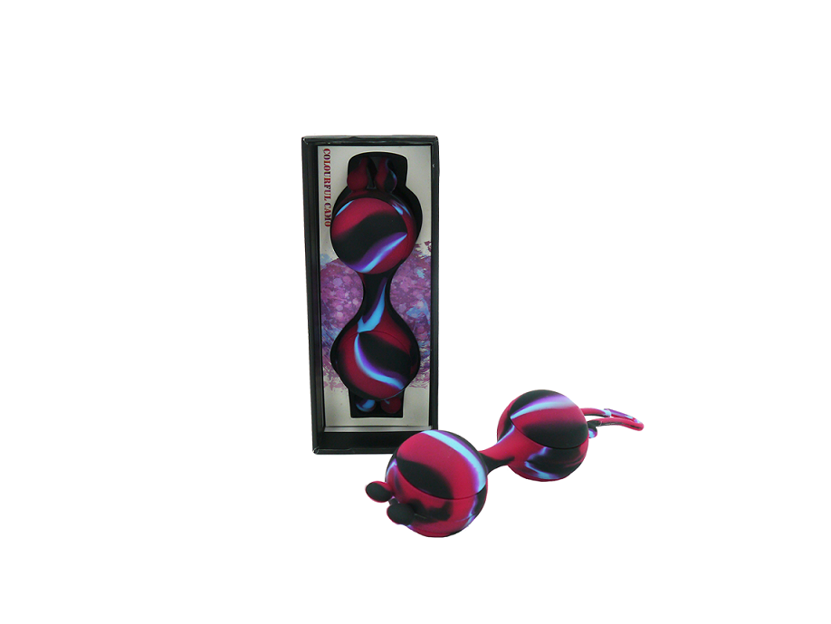 Colourful Camo Lana Kegel Ball Blue Silicone Ergonomic Pelvic Floor Trainer > Sex Toys For Ladies > Kegel Exercise - Tophatter Daily Deals
