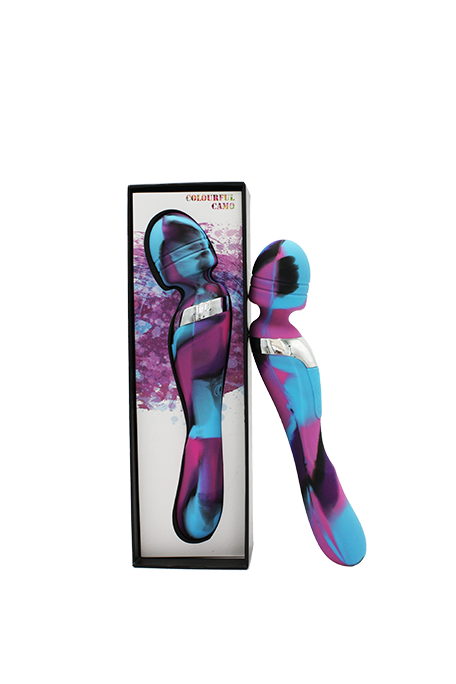 Colourful Camo Beja 2in1 (Blue) – Rechargeable Multi-Purpose Vibrator > Vibrators > Standard Vibrators - Tophatter Daily Deals