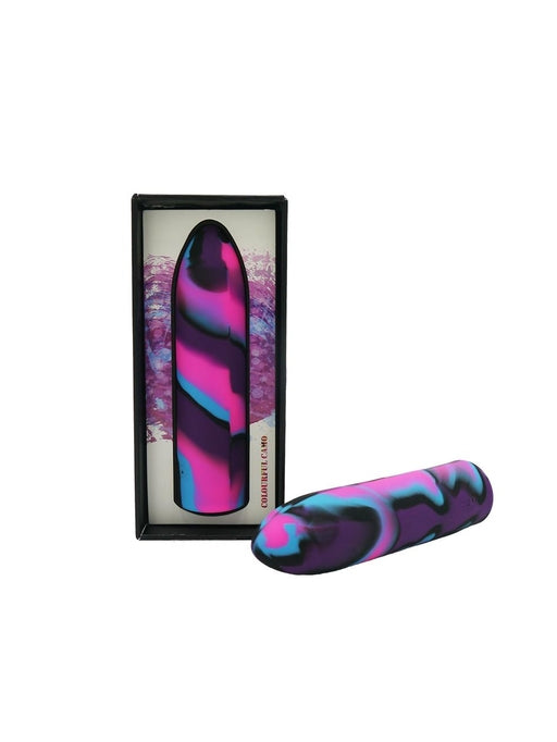 Colourful Camo Tracer Bullet – Rechargeable Powerful Vibrator with 12 Functions > Vibrators > Mini Vibrators - Tophatter Daily Deals