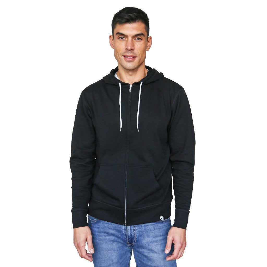 Quikflip Apparel Hero Hoodie Lite - Unisex Black Hoodie - Tophatter Daily Deals