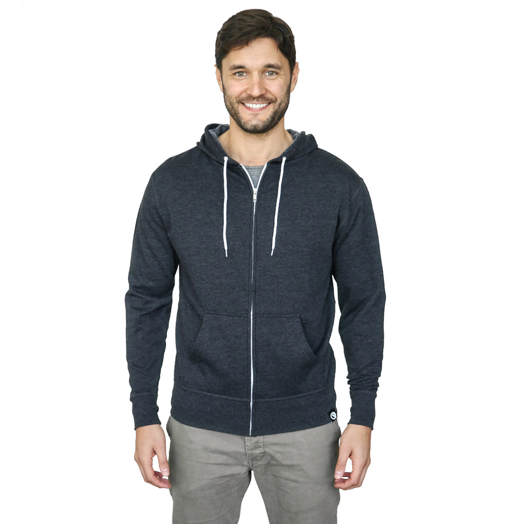 Quikflip Apparel Hero Hoodie Lite - Unisex Charcoal Hoodie - Tophatter Daily Deals