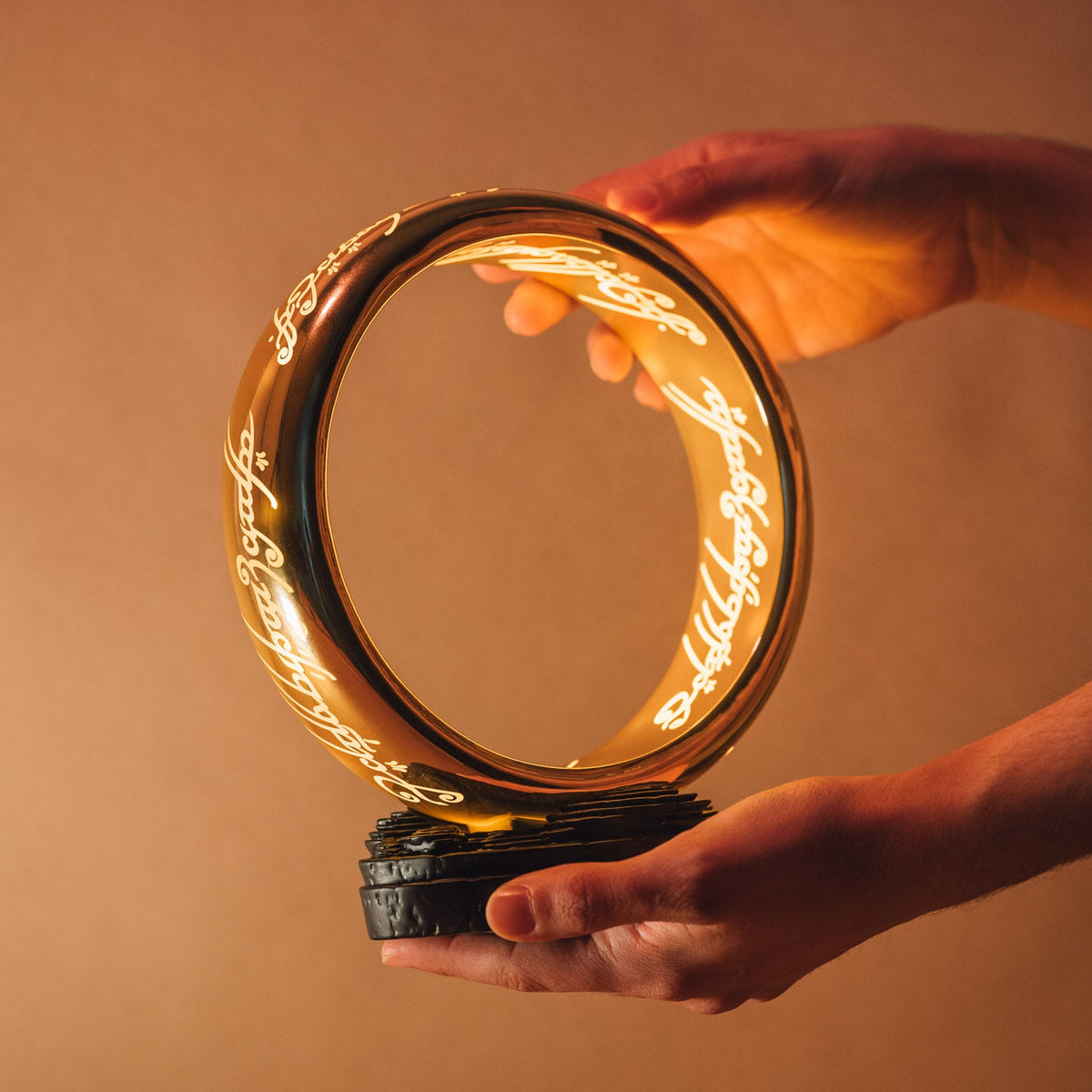 The Lord Of The Rings - Officially Licensed One Ring Lamp Ring - Tophatter Daily Deals