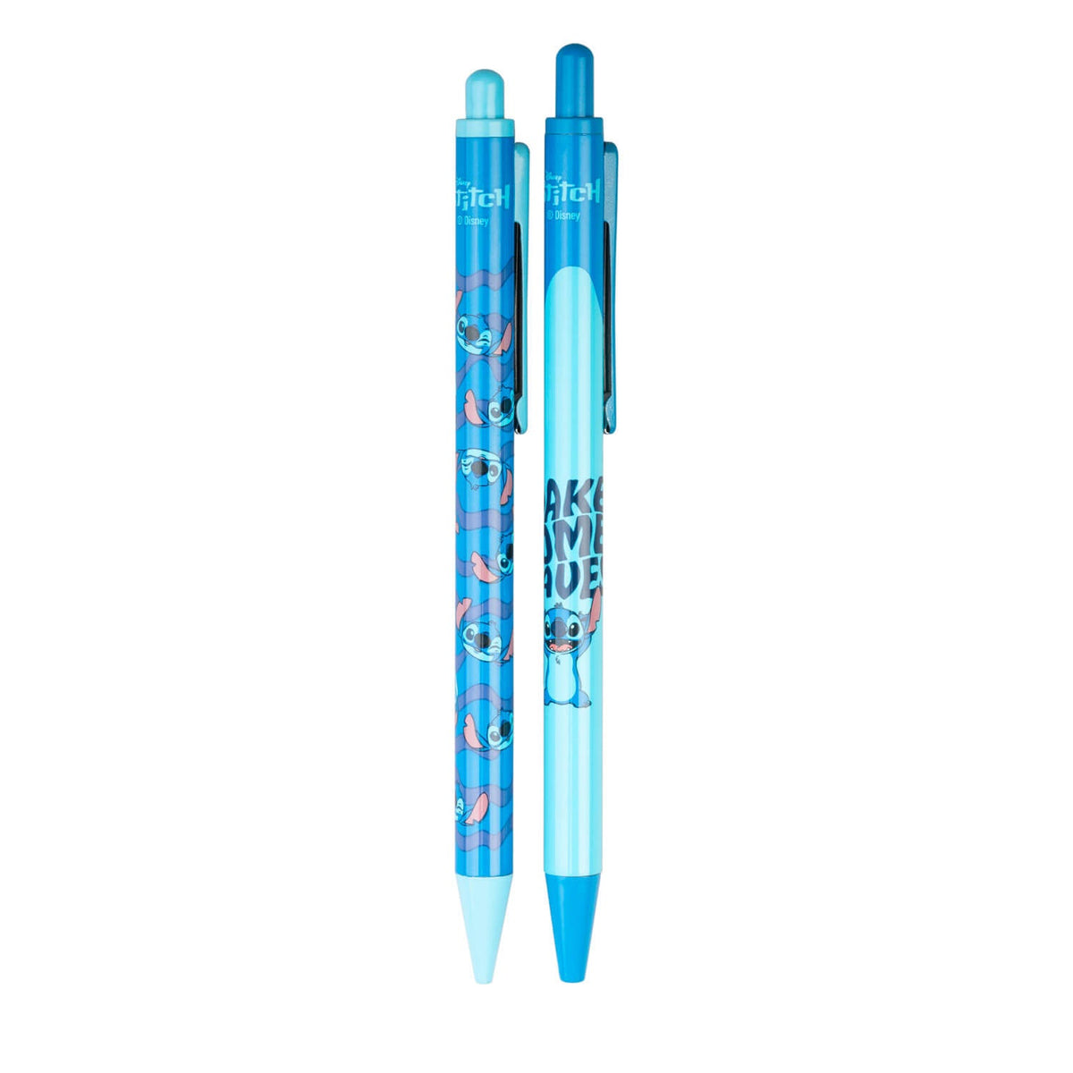 Disney Stitch – Surfing Stitch Set of 2 Pens with 3D Acrylic Stand Collectible - Tophatter Daily Deals