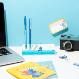 Disney Stitch – Surfing Stitch Set of 2 Pens with 3D Acrylic Stand Collectible - Tophatter Daily Deals