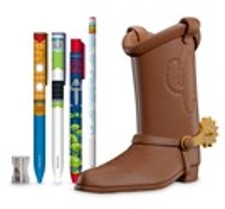DISNEY PIXAR TOY STORY BOOT WOODY PEN HOLDER WITH STATIONERY SET Pen - Tophatter Daily Deals