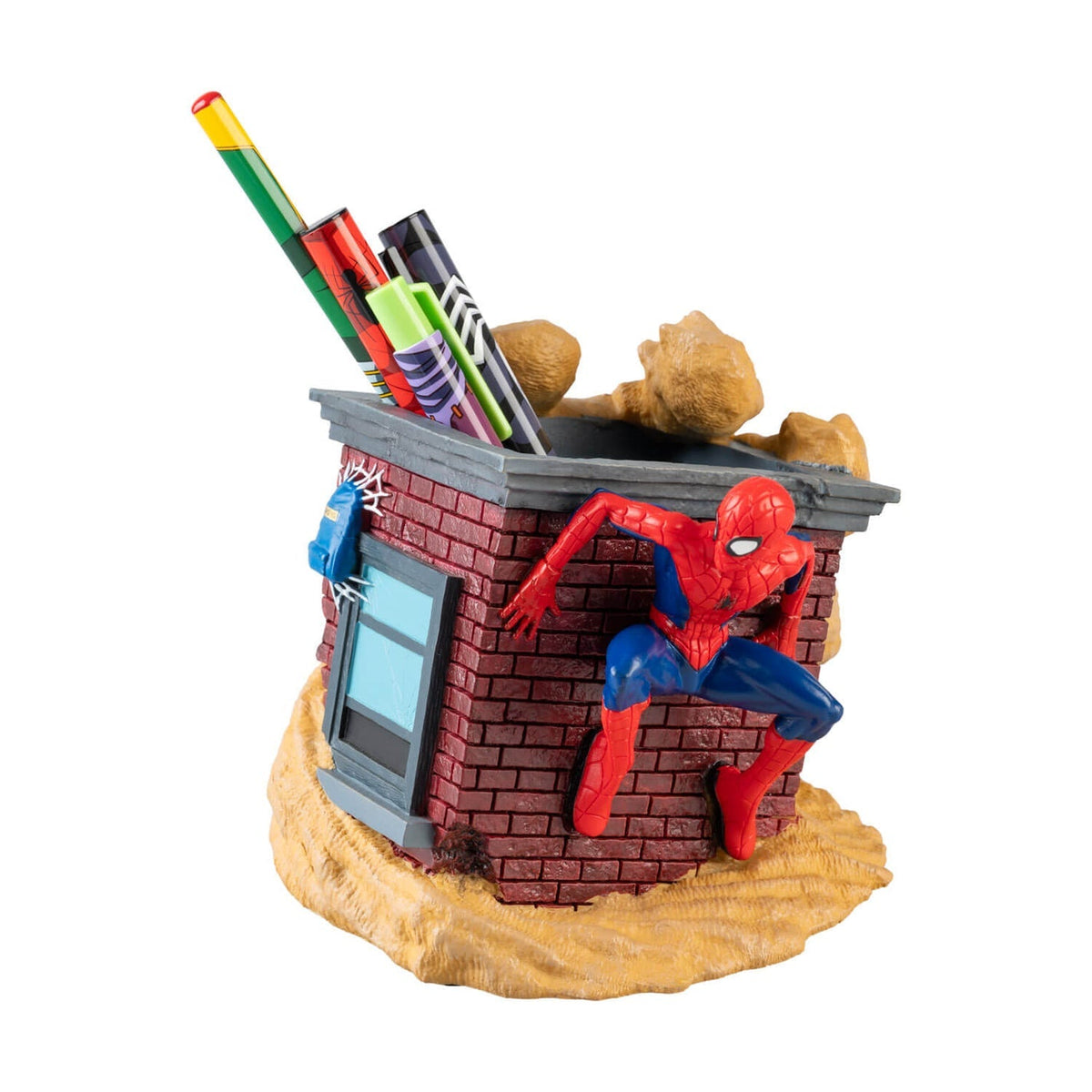 Marvel – Spider-Man Pen Holder with Stationery Set Pen - Tophatter Daily Deals