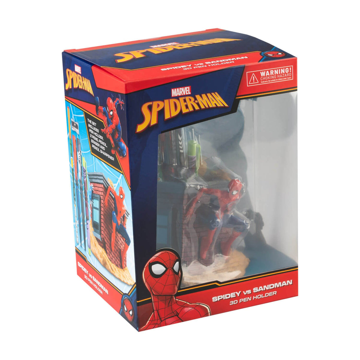Marvel – Spider-Man Pen Holder with Stationery Set Pen - Tophatter Daily Deals