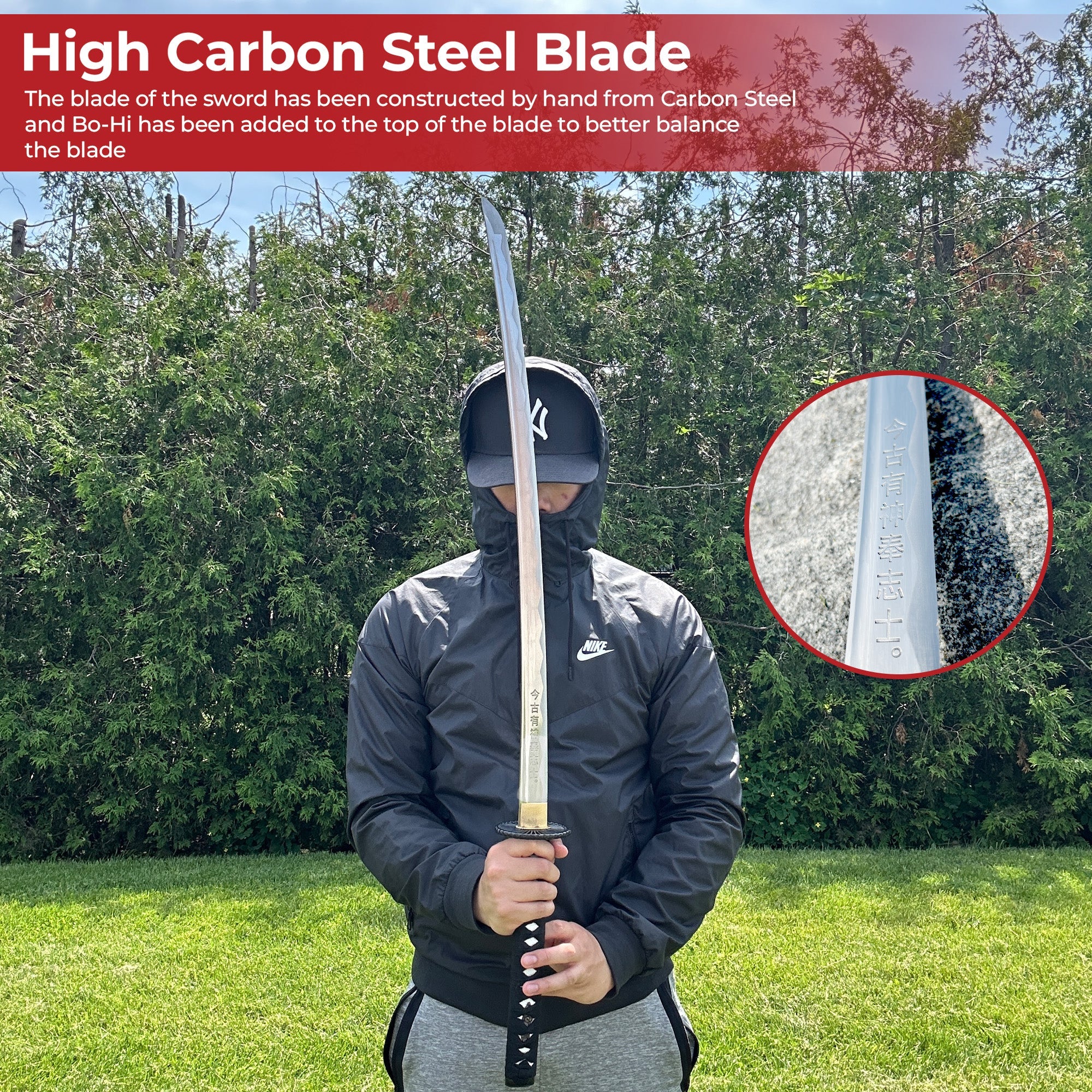 Last Samurai Sword 1045 Carbon Steel Blade swords - Tophatter Daily Deals