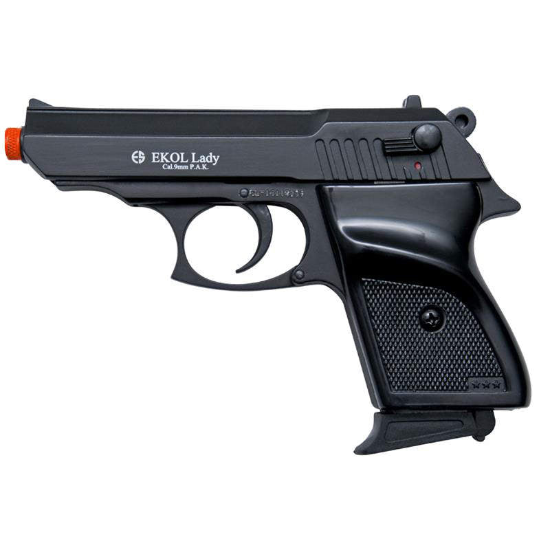 Combat Semi Automatic Front Firing Blank Pistol Black Finish - TOPHATTER'S ARMORY DEALS Collectible Weapons - Tophatter Daily Deals