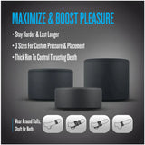Performance Plus Accelerate (Black) – Versatile 3-Ring Set Enhancer > Cock Ring > Sets - Tophatter Daily Deals
