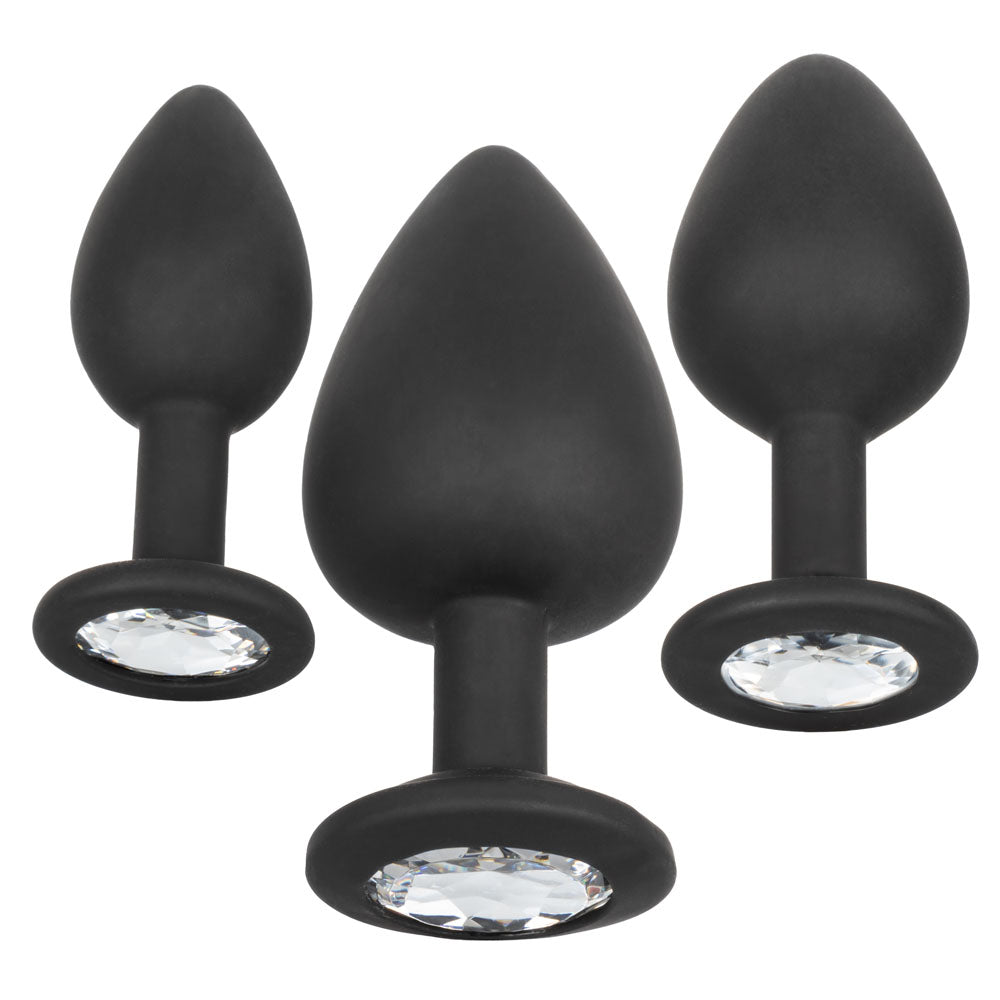 Silicone Gem Anal Kit – Set of 3 Graduated Anal Plugs > Anal Range > Butt Plug Kits - Tophatter Daily Deals