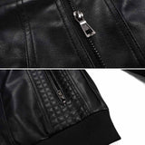 Warm Mens Leather Hooded Jacket - Bomber, Cold Weather - Tophatter Daily Deals