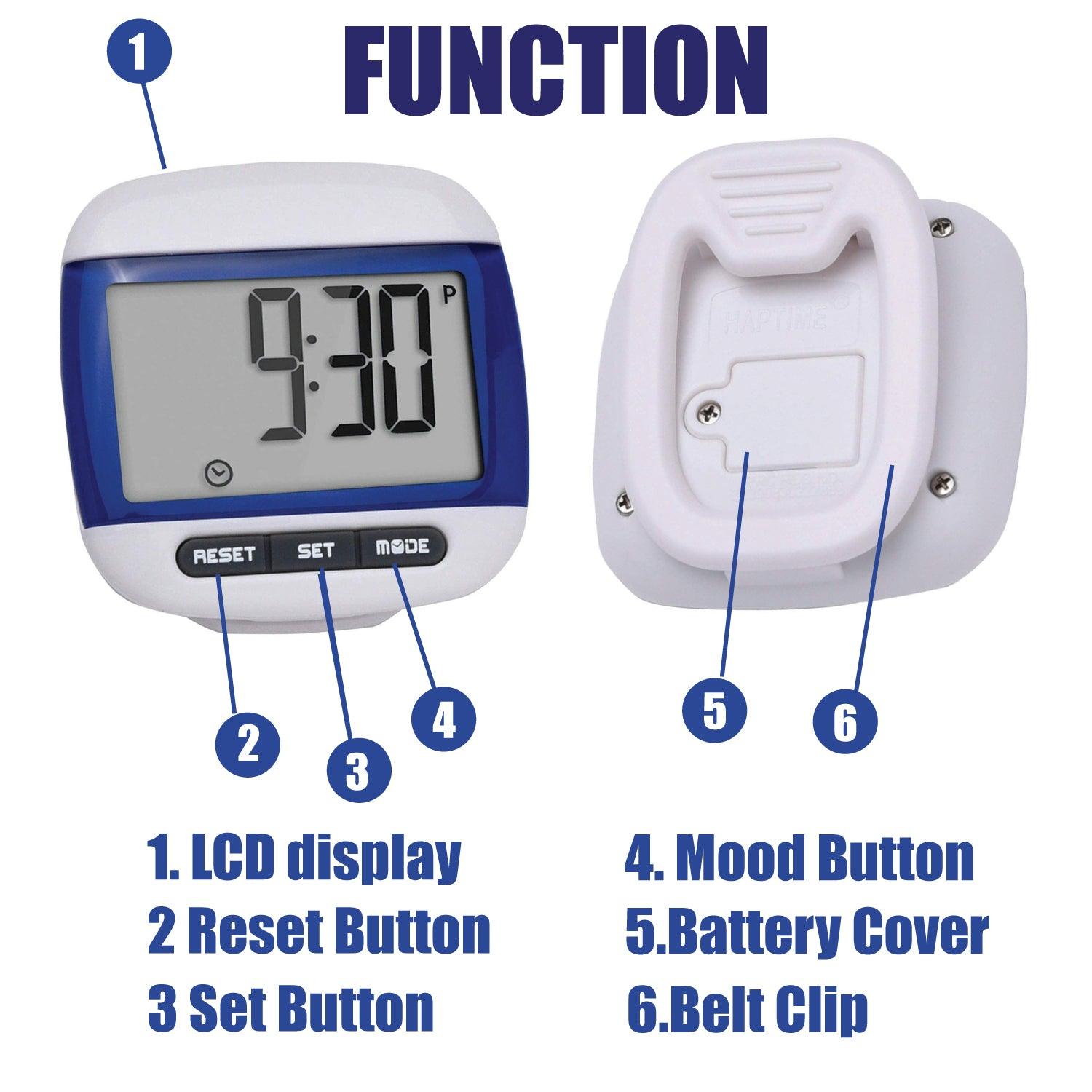 Pedometer For Walking - LCD Pedometer Step Walking Jogging Calorie Counter Distance Fitness+ Belt Clip Fitness - Tophatter Daily Deals