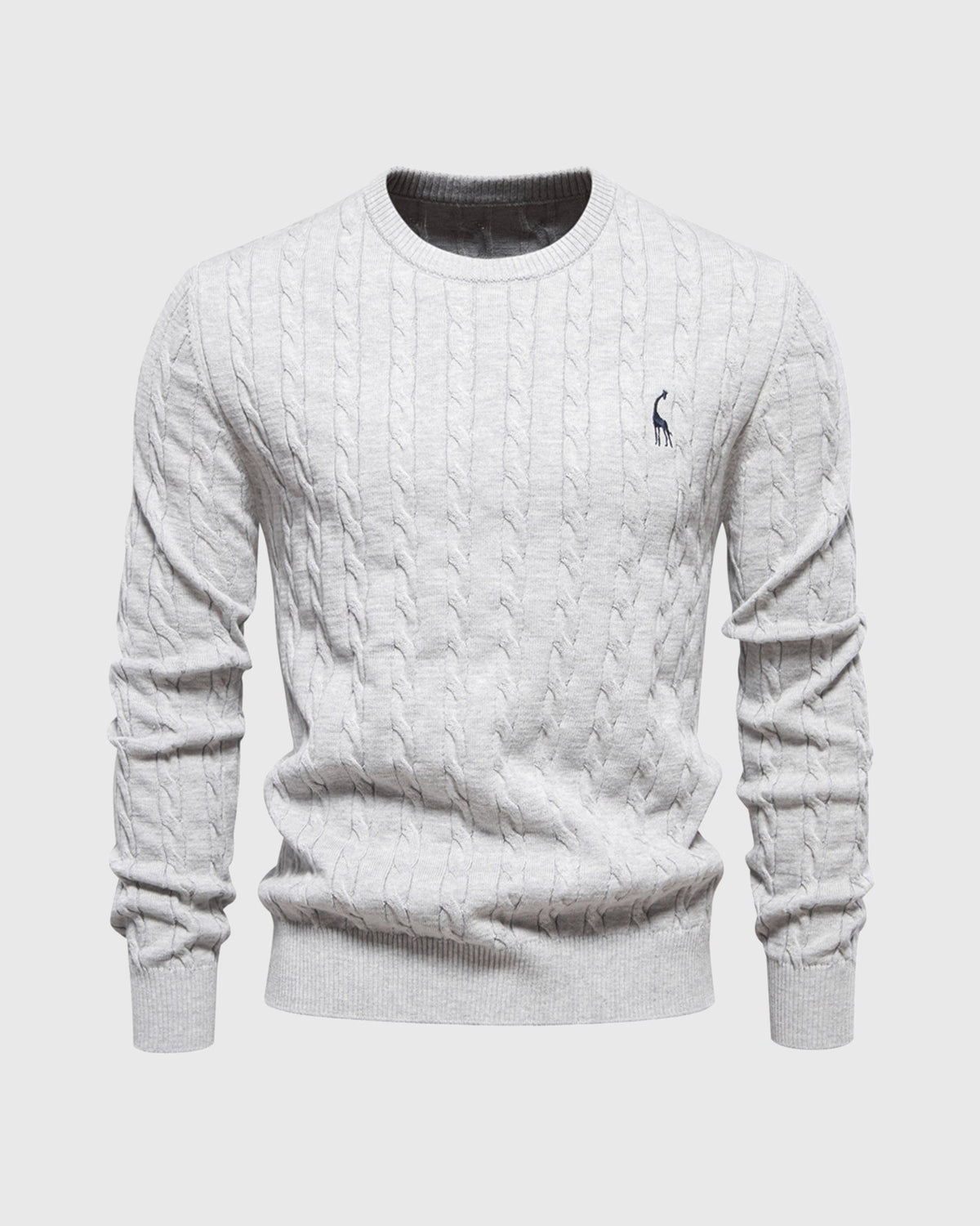 Soft Timeless Men's Cable Knit Sweater - Crewneck, Cotton - Tophatter Daily Deals