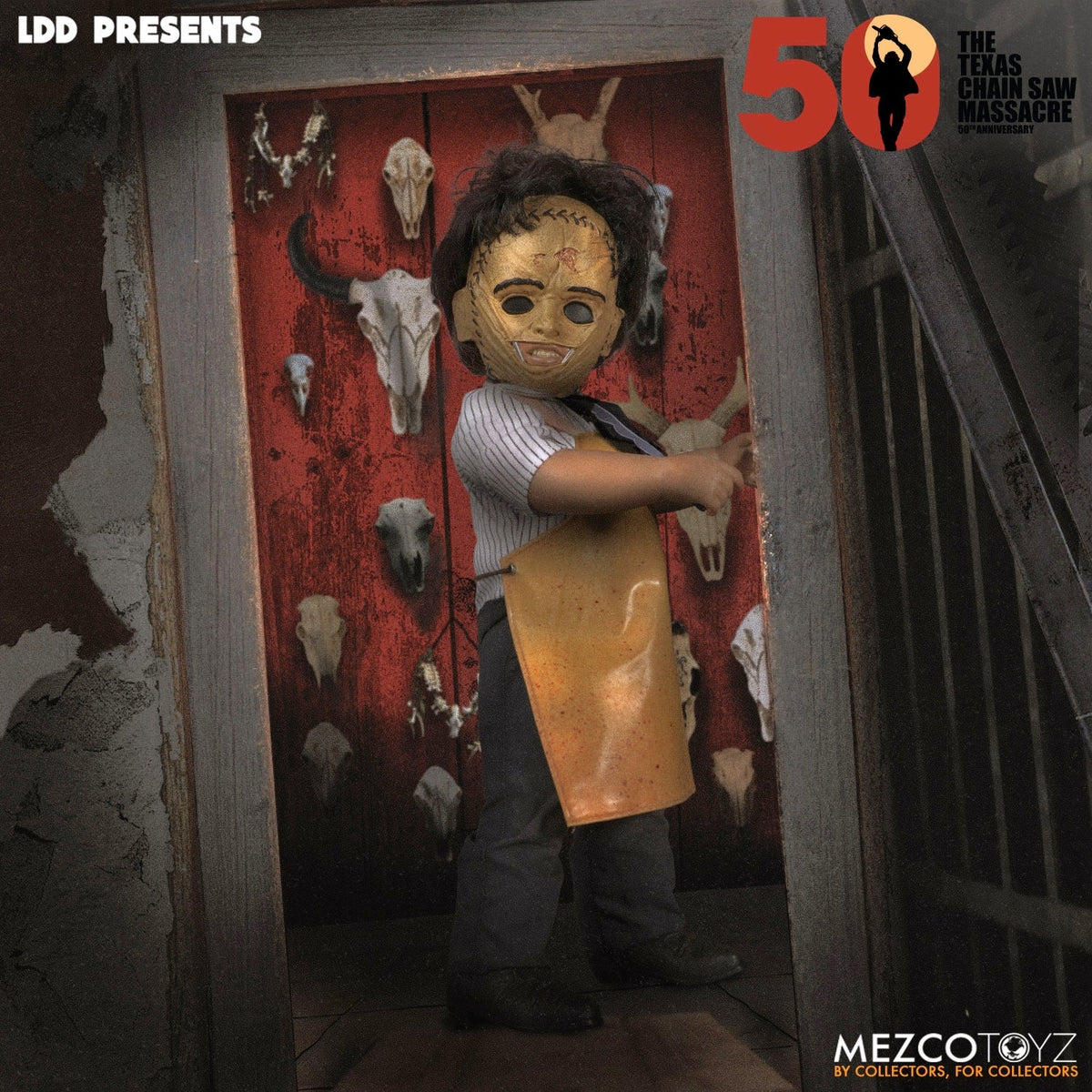 Texas Chainsaw Massacre - Living Dead Dolls Presents Leatherface Deluxe Edition Collectible Doll - Tophatter Daily Deals