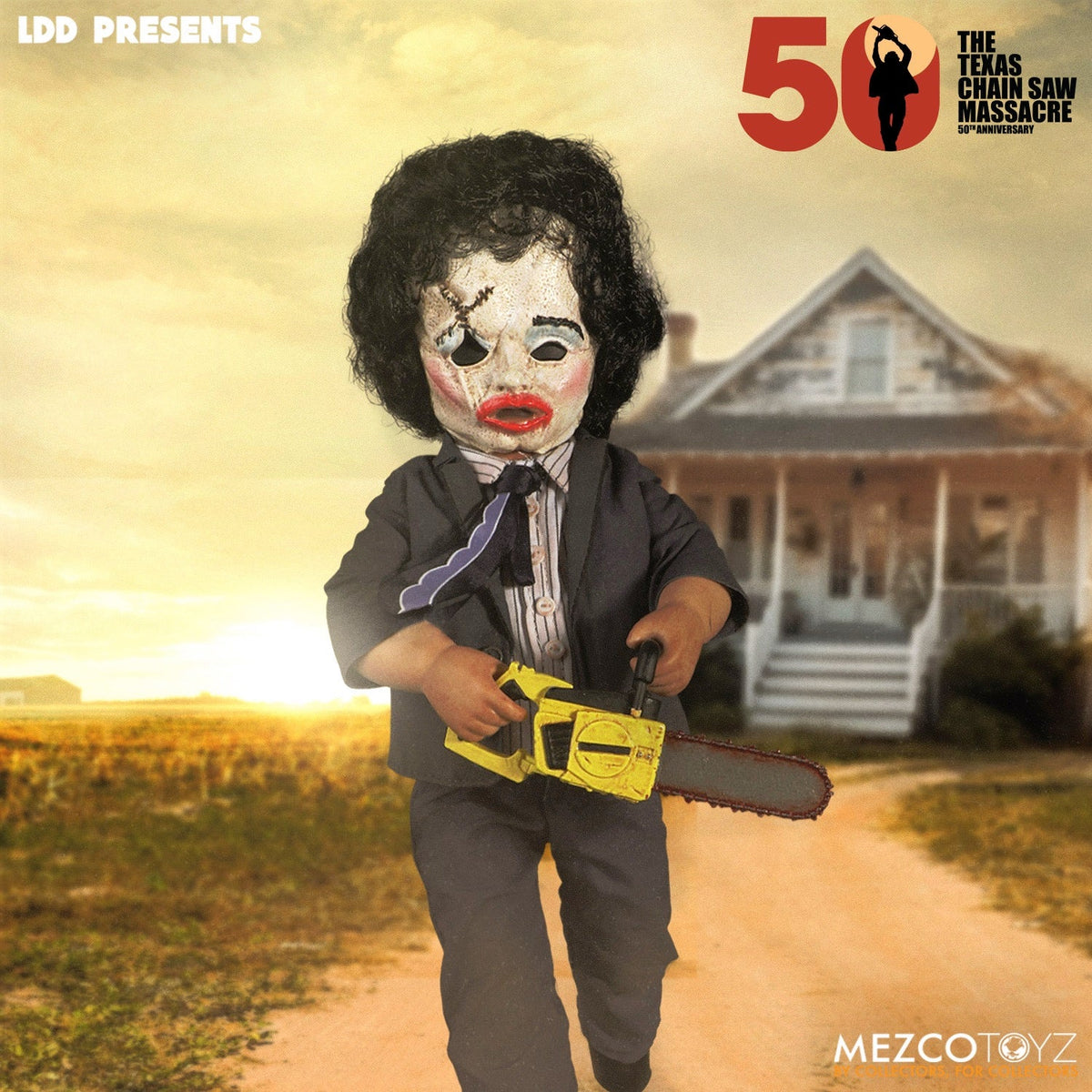 Texas Chainsaw Massacre - Living Dead Dolls Presents Leatherface Deluxe Edition Collectible Doll - Tophatter Daily Deals