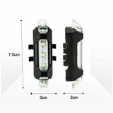 USB Rechargeable Bike Lights - Waterproof Red light White Cycling - Tophatter Daily Deals