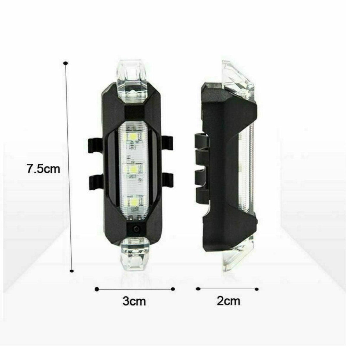 USB Rechargeable Bike Lights - Waterproof Red light White Cycling - Tophatter Daily Deals