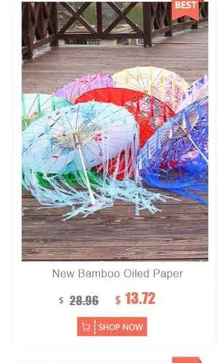 LED Chinese Japan Yarn Oiled Paper Silk Cloth Umbrella Costume Ancient Princess Umbrella Drama White Craft Umbrella Cosplay - Tophatter Daily Deals