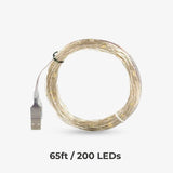 LED String Lights Indoor Outdoor Fairy Holiday Decor - Tophatter Daily Deals