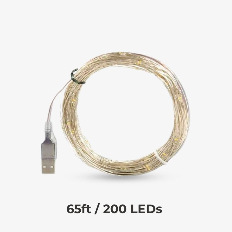 LED String Lights Indoor Outdoor Fairy Holiday Decor - Tophatter Daily Deals