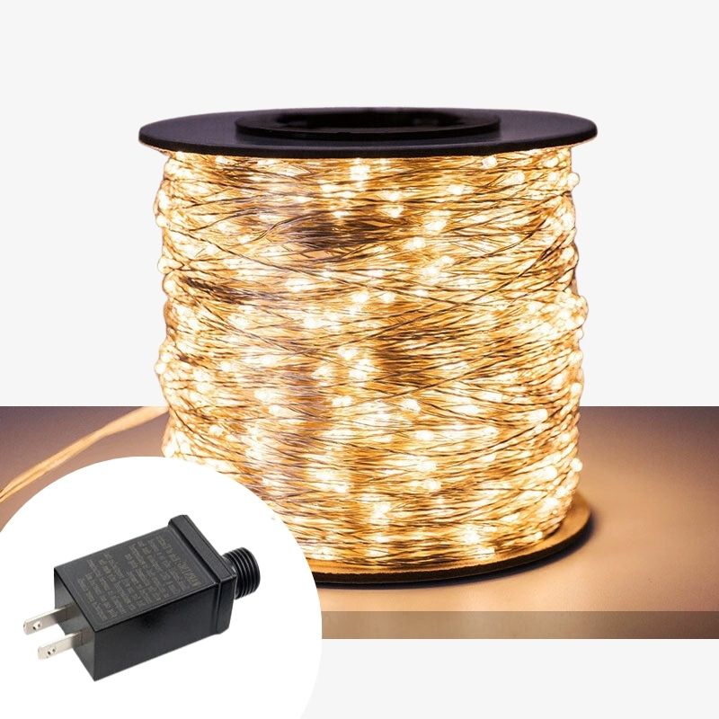 LED String Lights Indoor Outdoor Fairy Holiday Decor Warm White - Tophatter Daily Deals