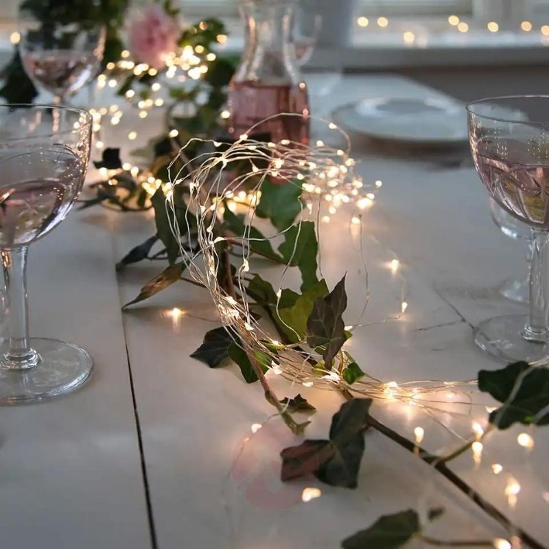 LED String Lights Indoor Outdoor Fairy Holiday Decor - Tophatter Daily Deals