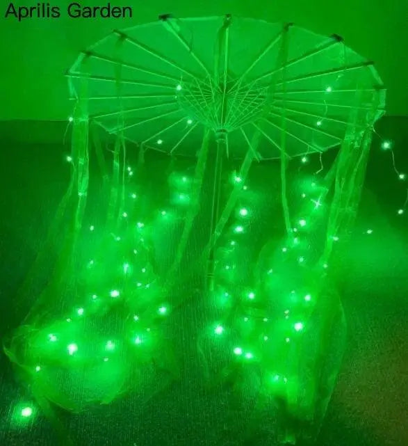 LED Yarn Silk Cloth Lace Decorative Umbrella Beach Parasol Princess Chinese Japan Umbrella Drama Craft Umbrella Cosplay - Tophatter Daily Deals