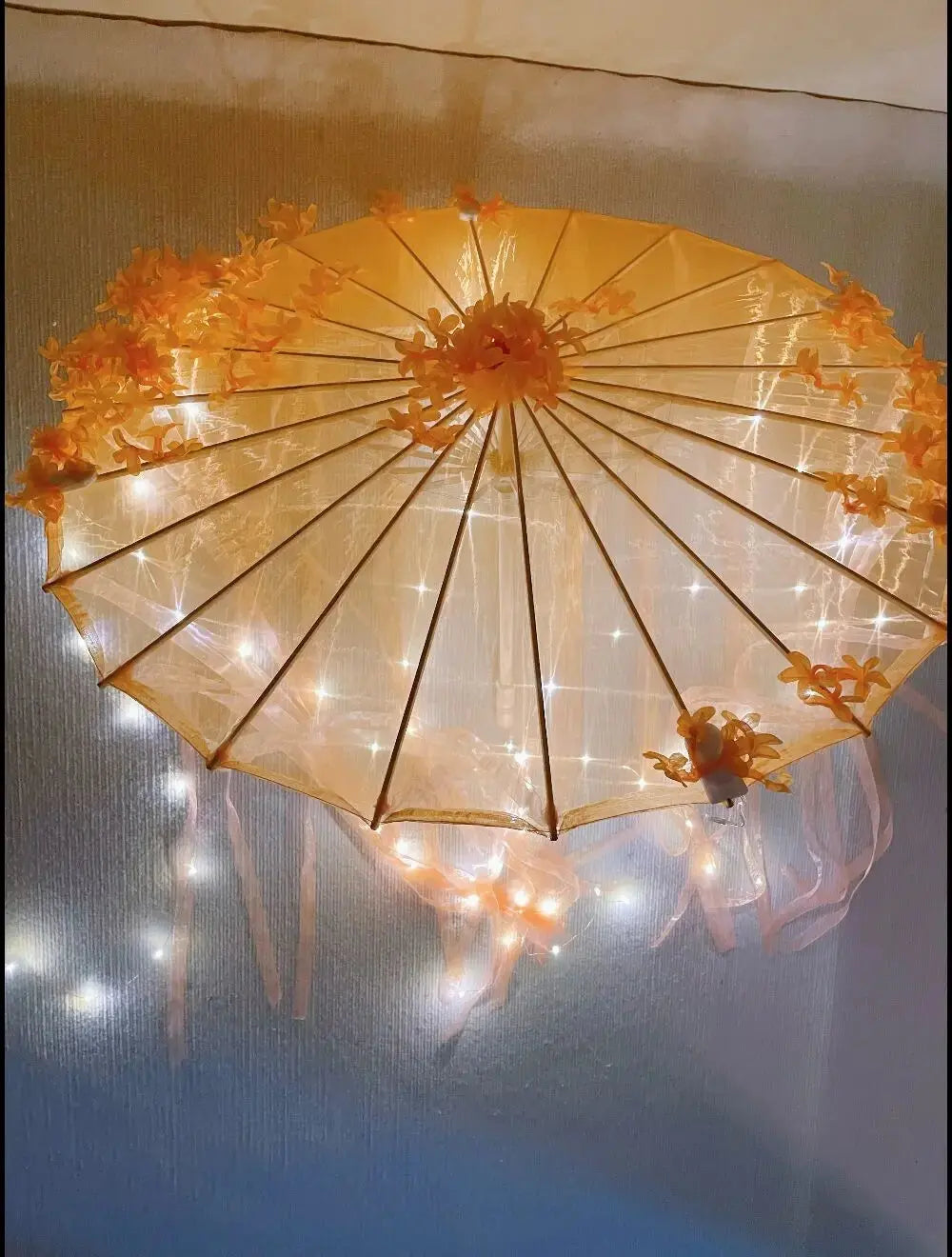 LED Yarn Silk Cloth Lace Decorative Umbrella Beach Parasol Princess Chinese Japan Umbrella Drama Craft Umbrella Cosplay - Tophatter Daily Deals