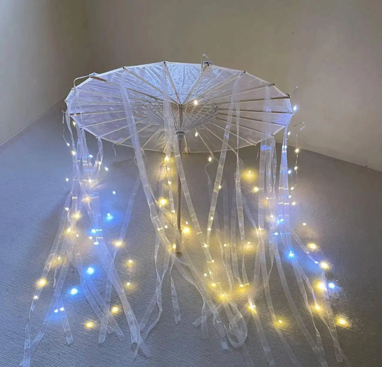 LED Yarn Silk Cloth Lace Decorative Umbrella Beach Parasol Princess Chinese Japan Umbrella Drama Craft Umbrella Cosplay - Tophatter Daily Deals