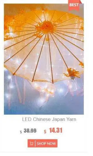 LED Yarn Silk Cloth Lace Decorative Umbrella Beach Parasol Princess Chinese Japan Umbrella Drama Craft Umbrella Cosplay - Tophatter Daily Deals