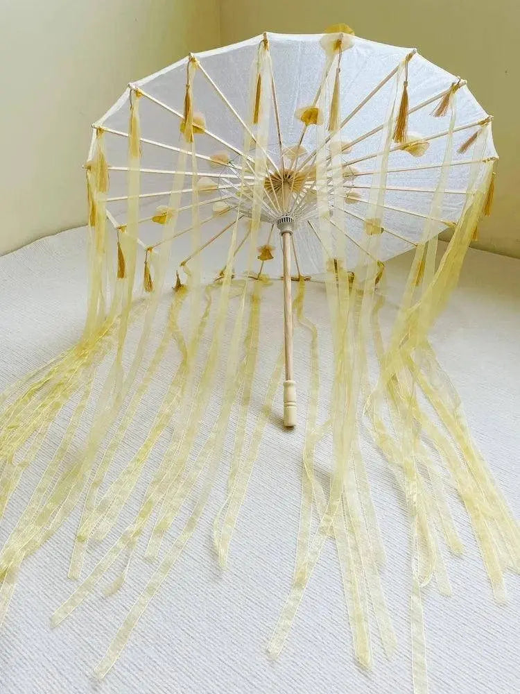 LED Yarn Silk Cloth Lace Decorative Umbrella Beach Parasol Princess Chinese Japan Umbrella Drama Craft Umbrella Cosplay - Tophatter Daily Deals