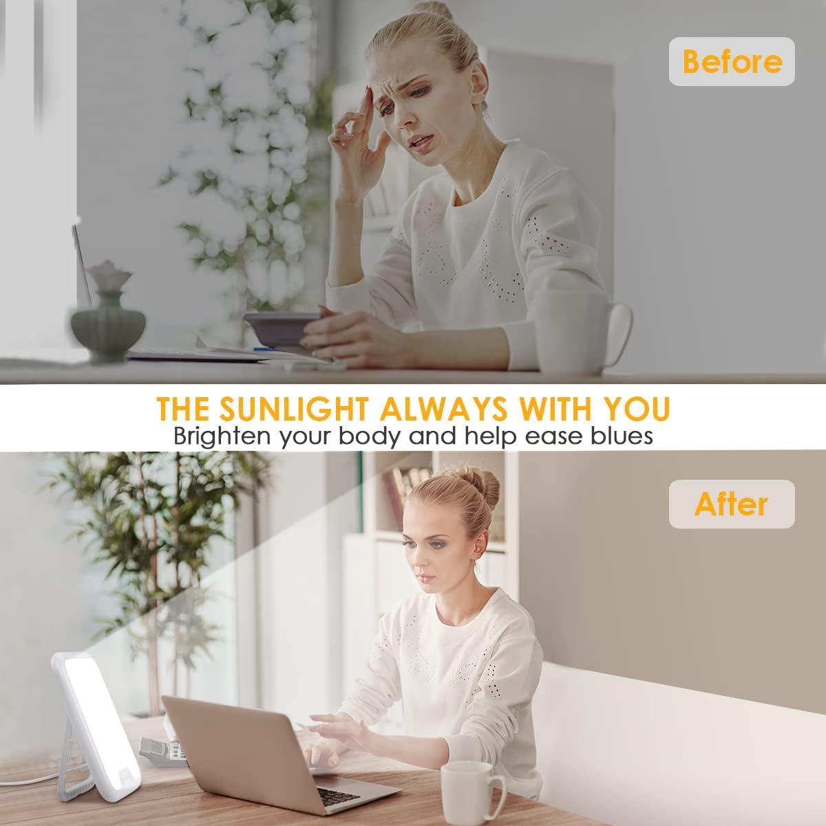 Sads Light Therapy - 10000 Lux Natural Daylight Sad Light Therapy Lamp Apparel & Accessories - Tophatter Daily Deals