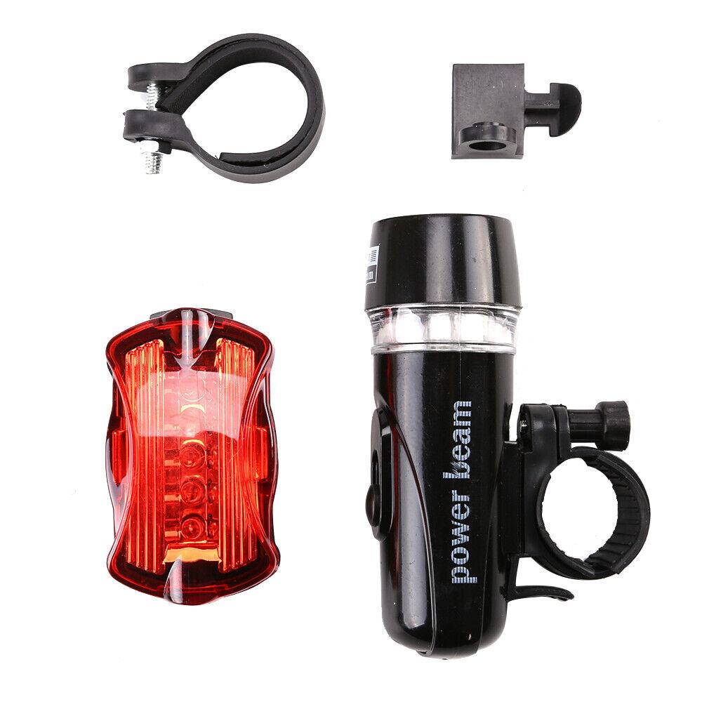 Mountain Bike Lights - LED Bike Lights Set, 3 Lighting Modes Bicycle Lights, Safety and Easy Mount Bike Lights Front and Back Cycling - Tophatter Daily Deals