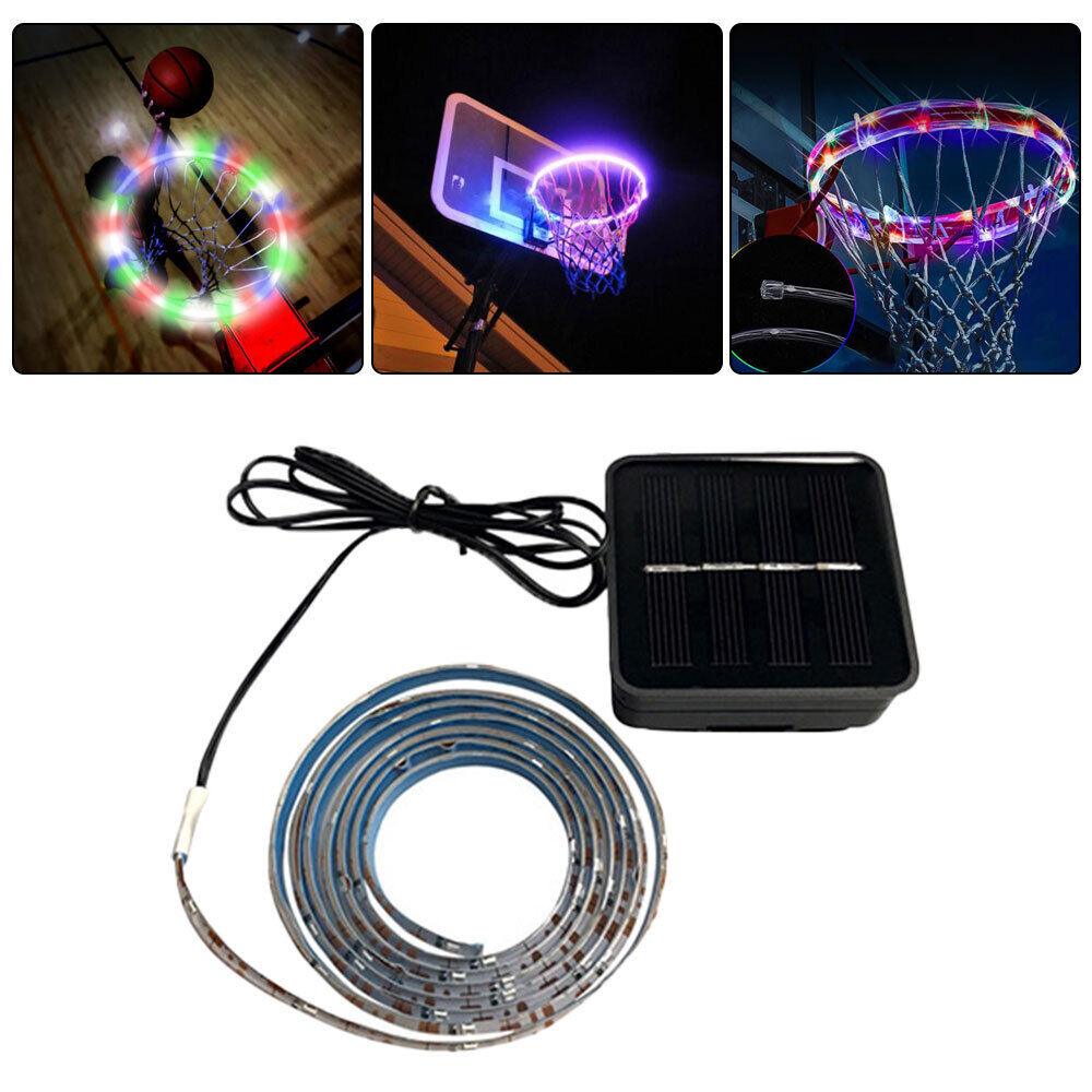 Basketball Hoop Sensor - Basketball Hoop Sensor-Activated LED Solar Strip Ring Lamp Light Flash Modes HB Sports & Outdoor - Tophatter Daily Deals