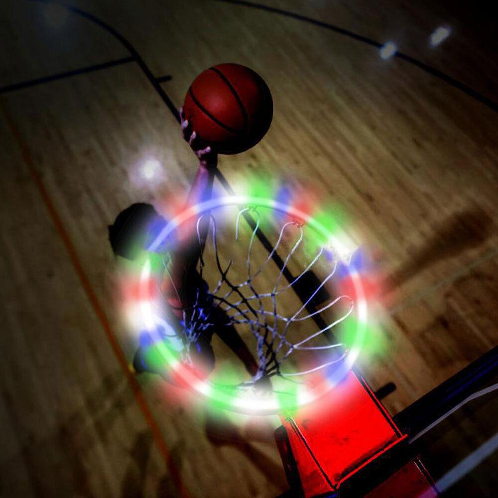 Basketball Hoop Sensor - Basketball Hoop Sensor-Activated LED Solar Strip Ring Lamp Light Flash Modes HB Sports & Outdoor - Tophatter Daily Deals