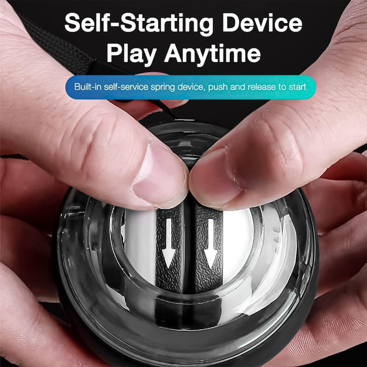 Powerball for Wrist - LED Wrist Ball Gyroscopic Powerball Gyro Power Fitness Equipment Exercise Ball - Tophatter Daily Deals