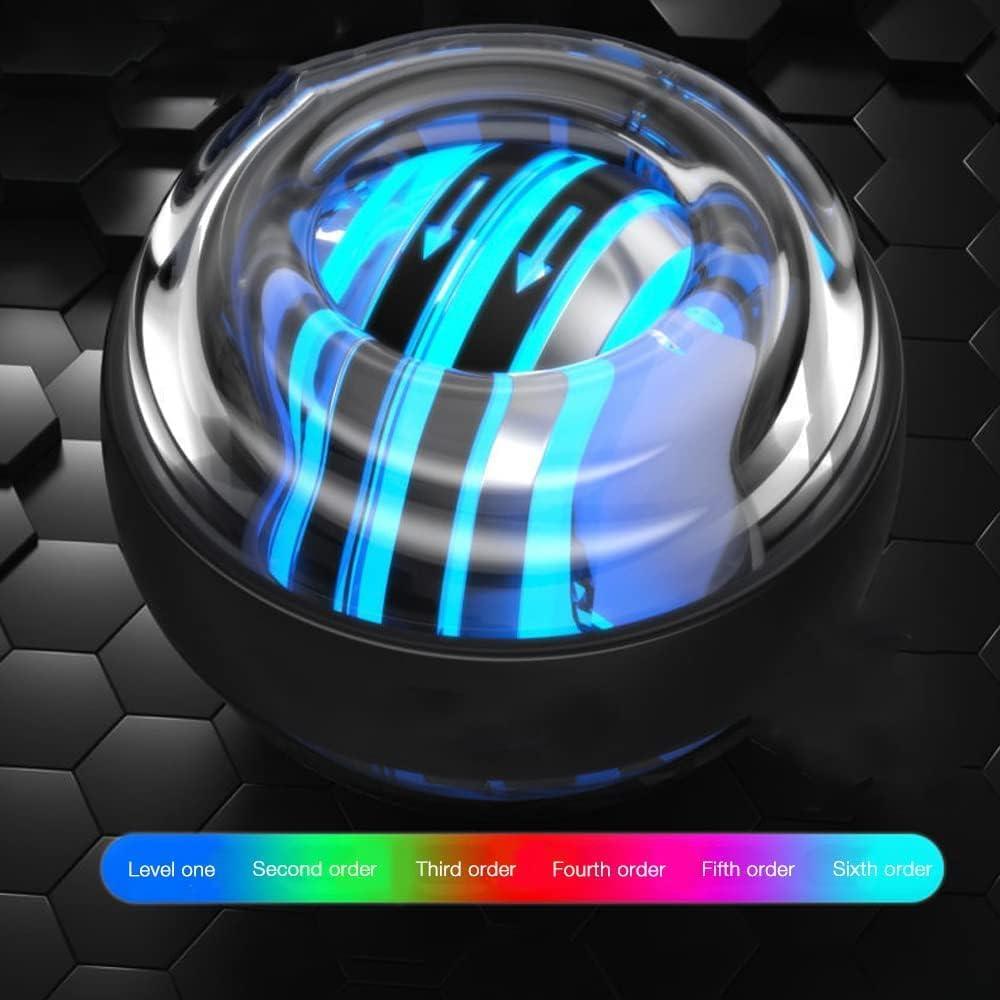 Powerball for Wrist - LED Wrist Ball Gyroscopic Powerball Gyro Power Fitness Equipment Exercise Ball - Tophatter Daily Deals