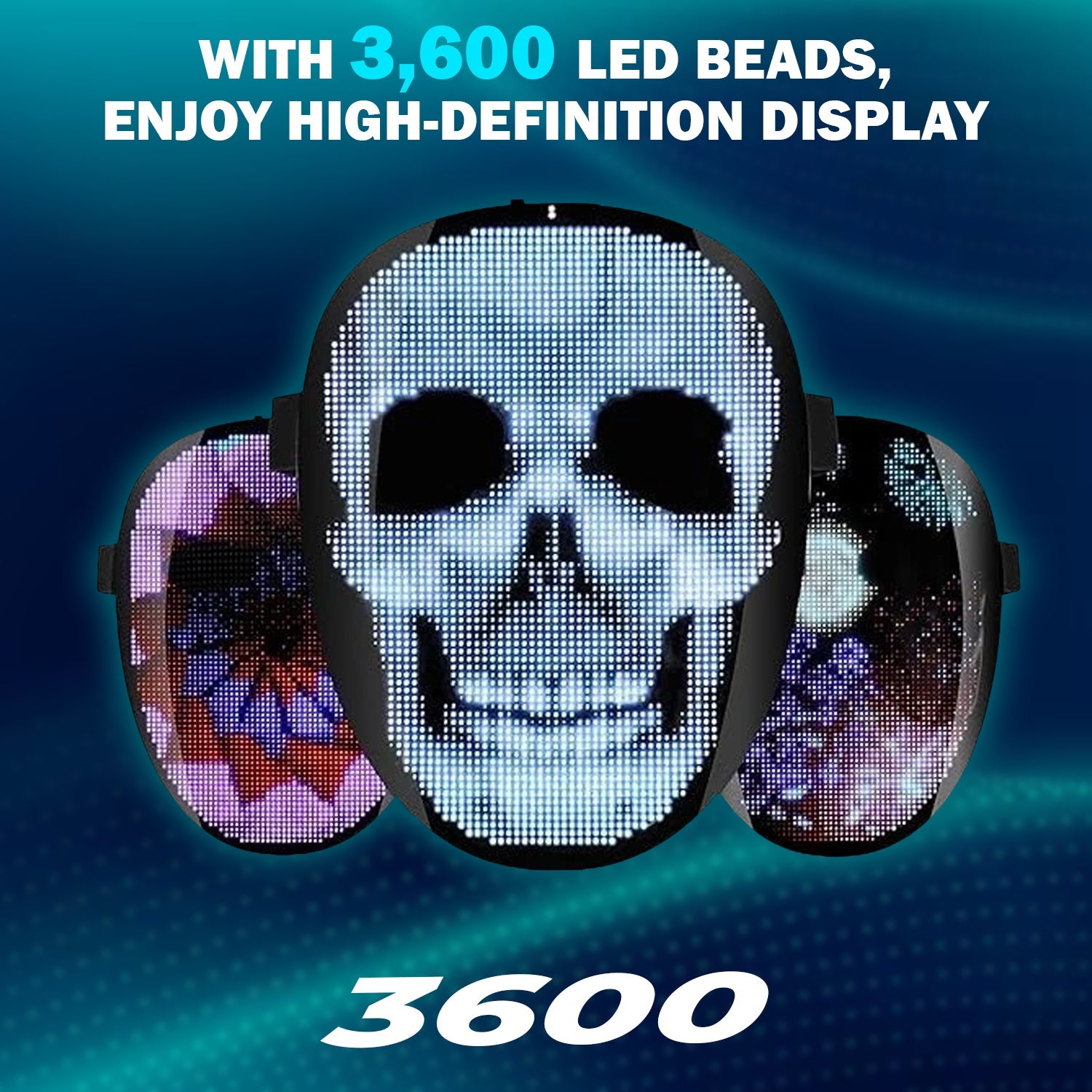 LED Halloween Mask – Glowing Light Up Purge Mask for Costume & Party Cosplay Led halloween mask - Tophatter Daily Deals