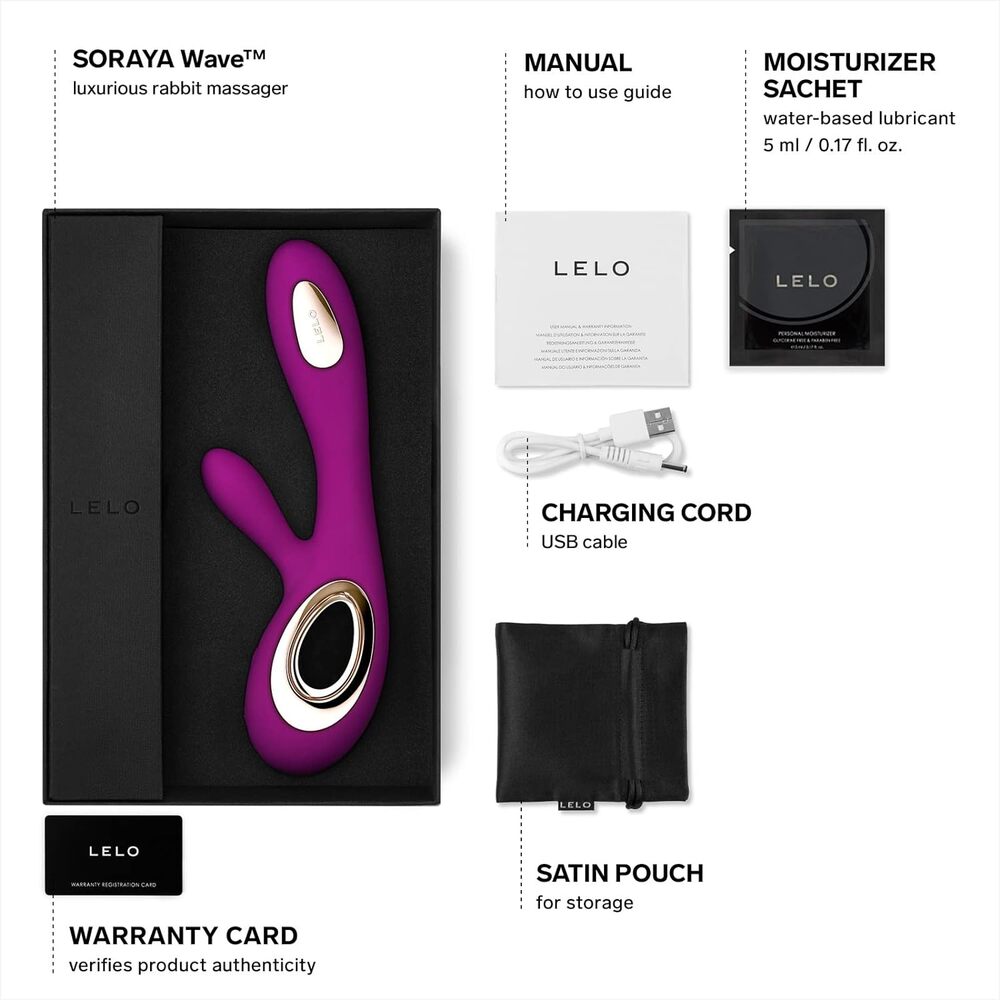Lelo Soraya Wave Rose – Luxury Dual Waterproof Vibrator > Vibrators > Ladies > Rabbit - Tophatter Daily Deals