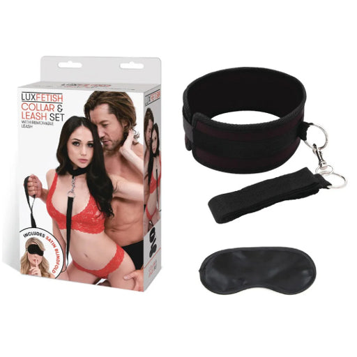 Neoprene Collar and Leash Set – Comfortable Bondage Accessory > Bondage Gear > Collars & Leashes - Tophatter Daily Deals