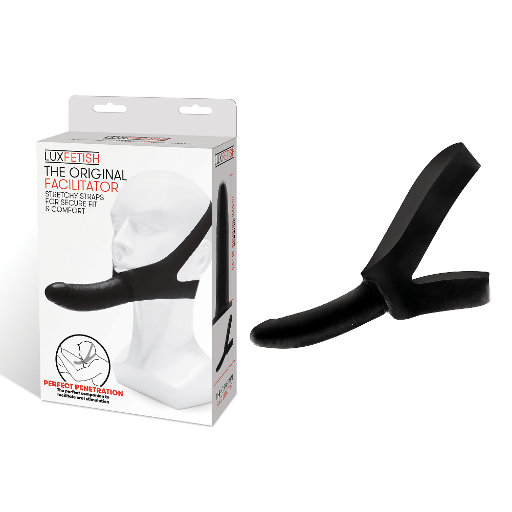 Lux Fetish The Original Facilitator Black 5.5 Inch Realistic Dildo with Adjustable Straps > Bondage Gear > Gags and Bits - Tophatter Daily Deals